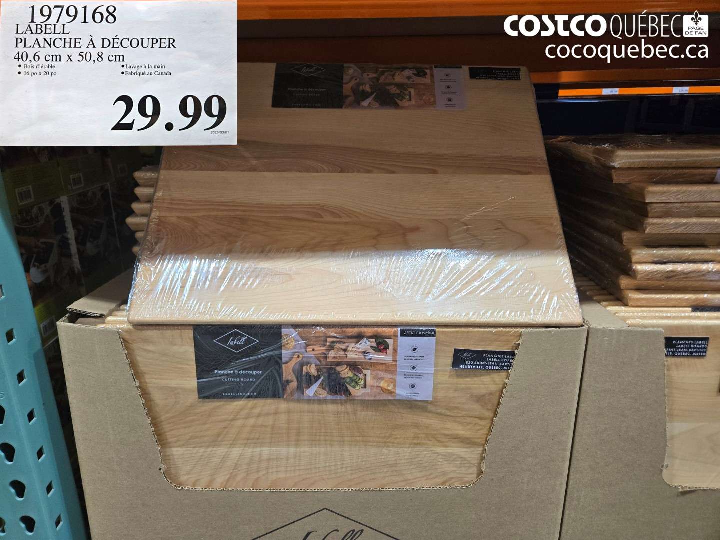 1979168 LABELL PLANCHÉ À DÉCOUPER 40,6 CM X 50,8 CM $29.99