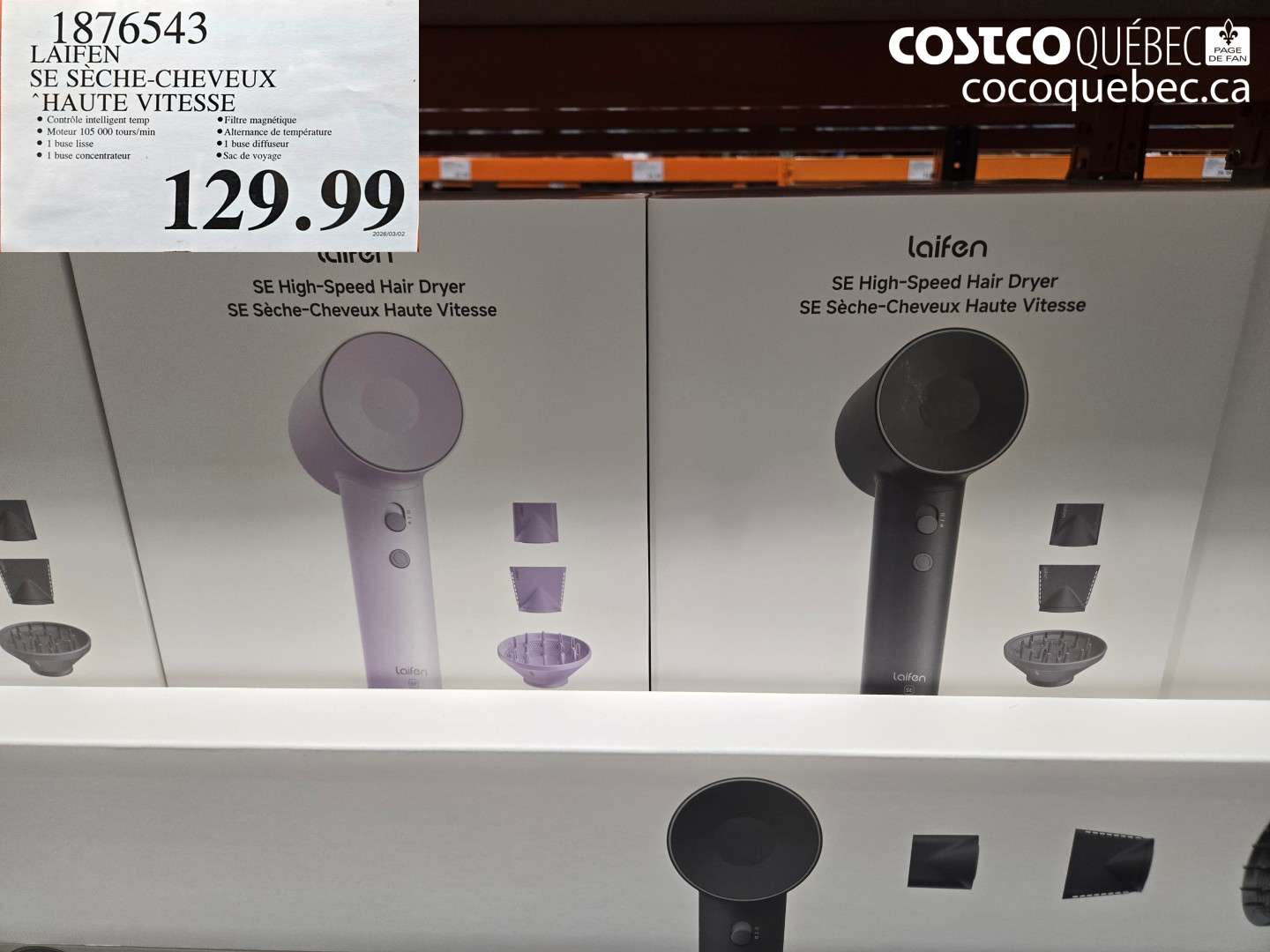 1876543 LAIFEN SE SÈCHE-CHEVEUX HAUTE VITESSE $129.99