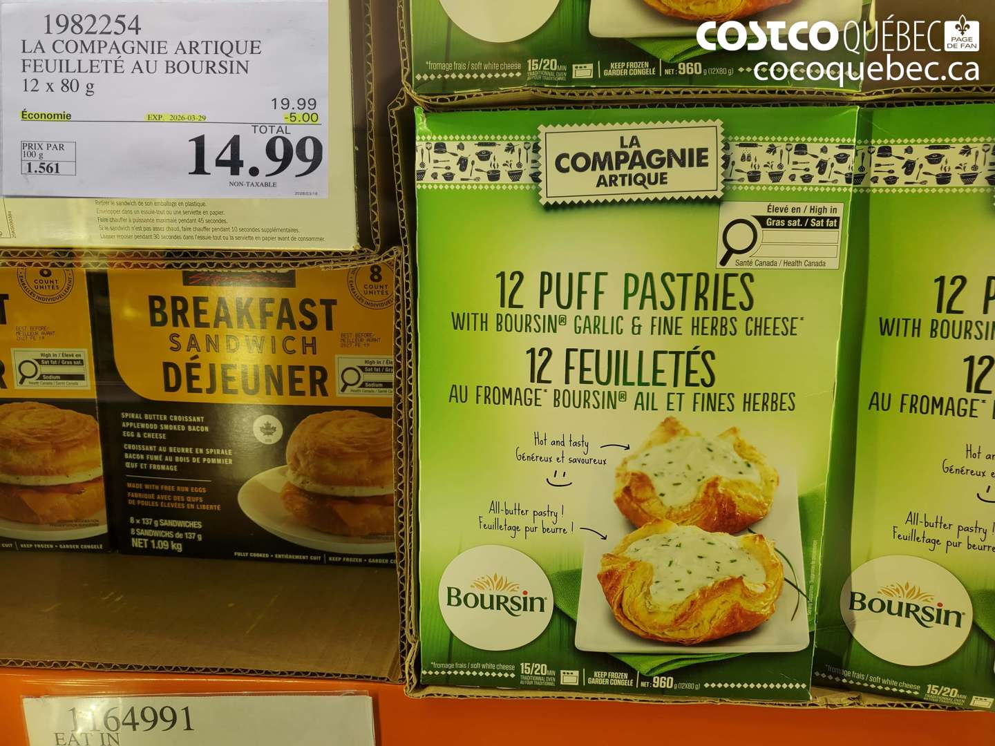 1982254 LA COMPAGNIE ARTIQUE FEUILLETE AU BOURSIN ($5.00 INSTANT SAVINGS EXPIRES ON 2026-03-29) $14.99