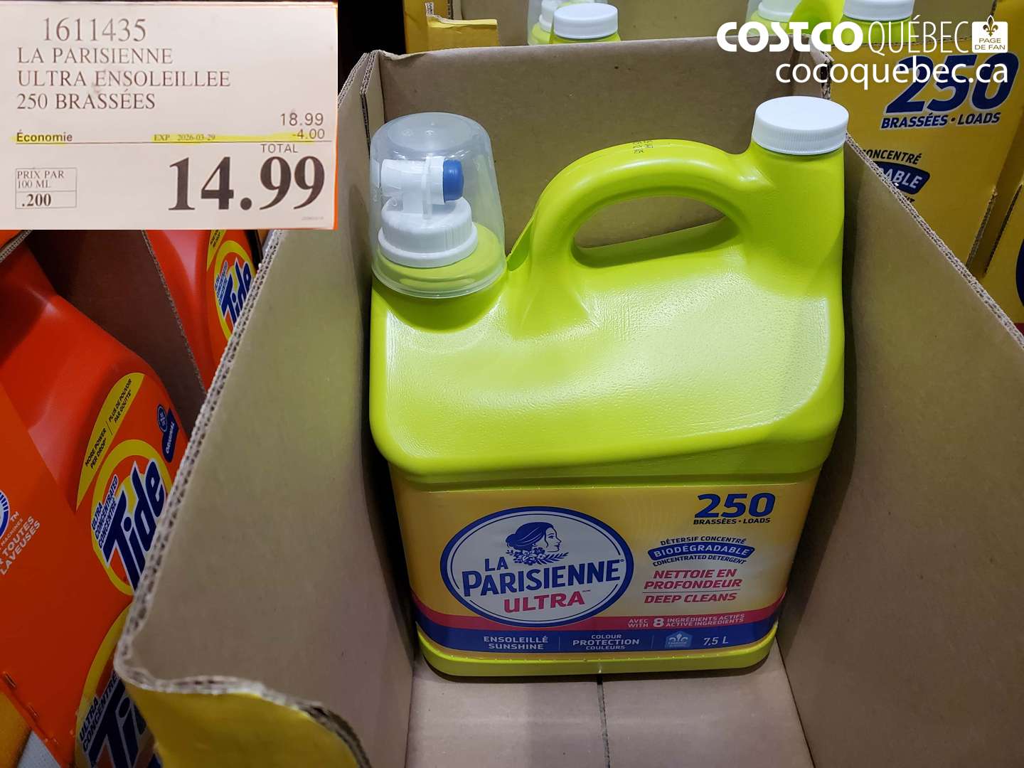 1611435 LA PARISIENNE ULTRA ENSOLEILLEE 250 BRASSEES ($4.00 INSTANT SAVINGS EXPIRES ON 2026-03-29) $14.99