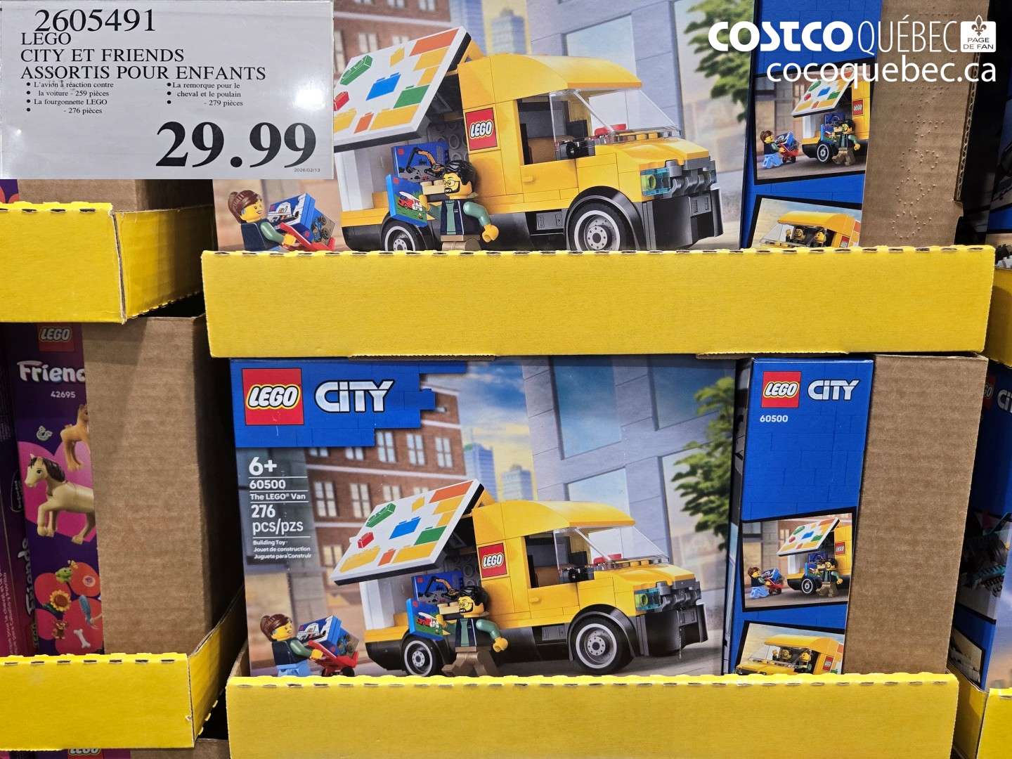 2605491 LEGO CITY ET FRIENDS ASSORTIS POUR ENFANTS $29.99