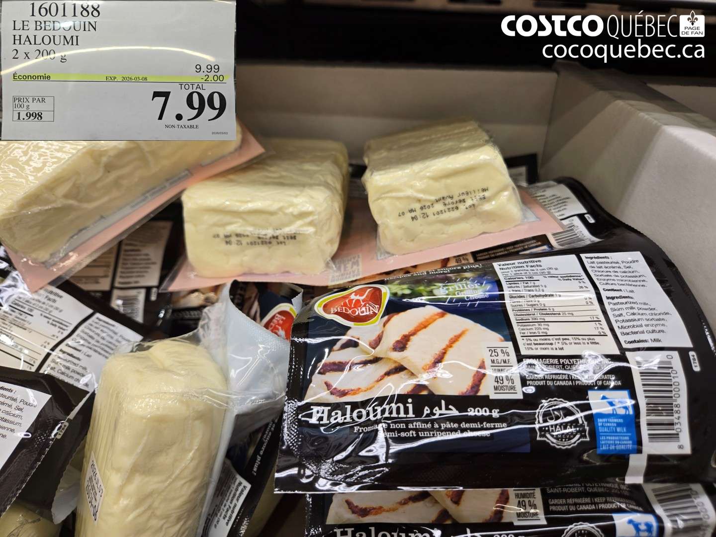 16011188 LE BEDOUIN HALOUMI 2 X 200 G ($2.00 INSTANT SAVINGS EXPIRES ON 2026-03-08) $7.99