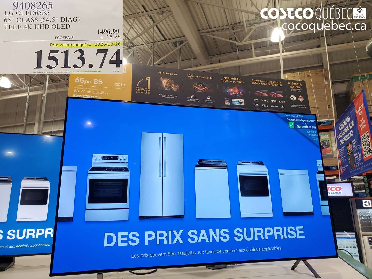 9408265 LG OLED65B5 65