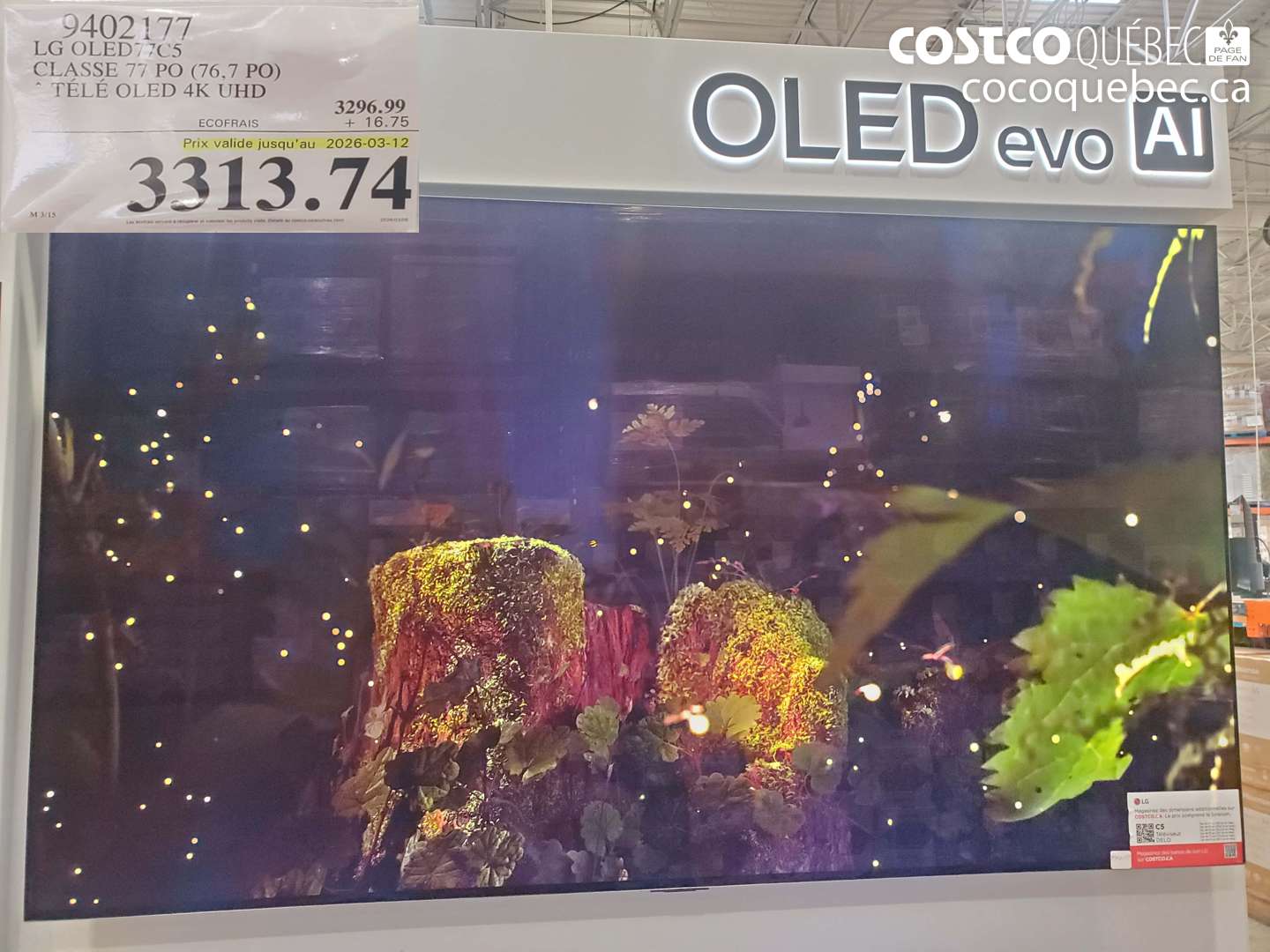 9402177 LG OLED77C5 (EXPIRES ON 2026-03-12) $3313.74
