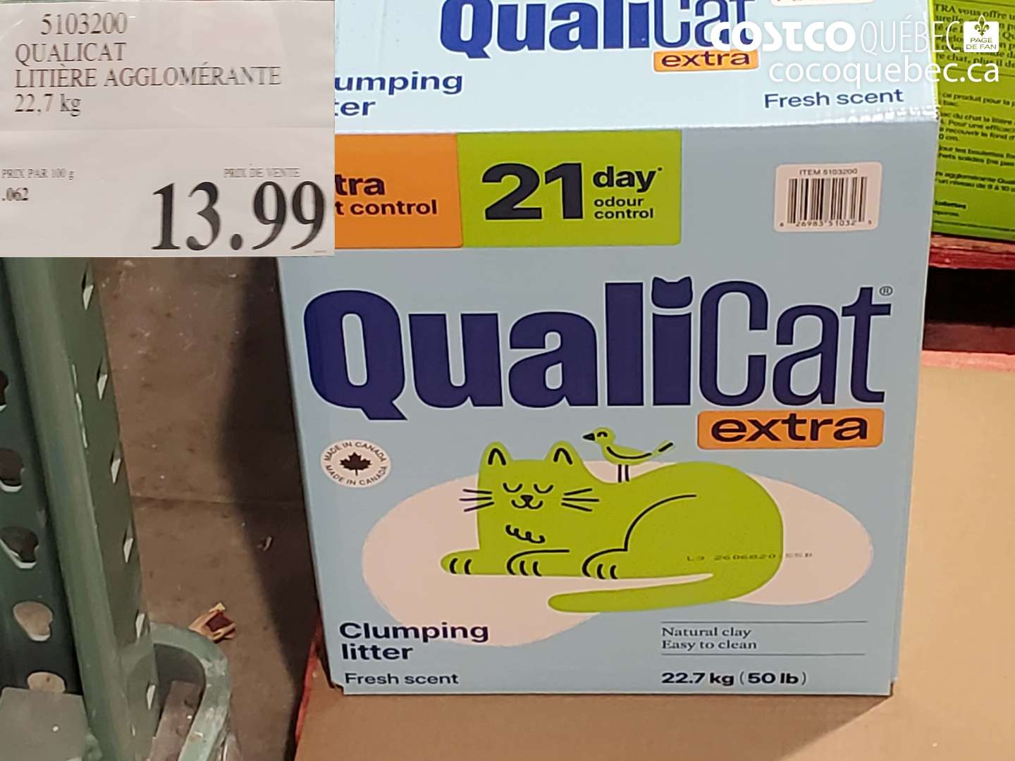 5103200 LITIERE AGGLOMERANTE $13.99