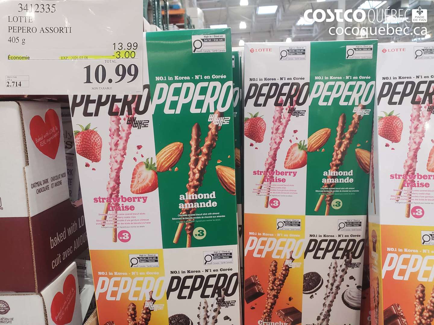 3412335 LOTTE PEPERO ASSORTI 405 G ($3.00 INSTANT SAVINGS EXPIRES ON 2026-03-08) $10.99