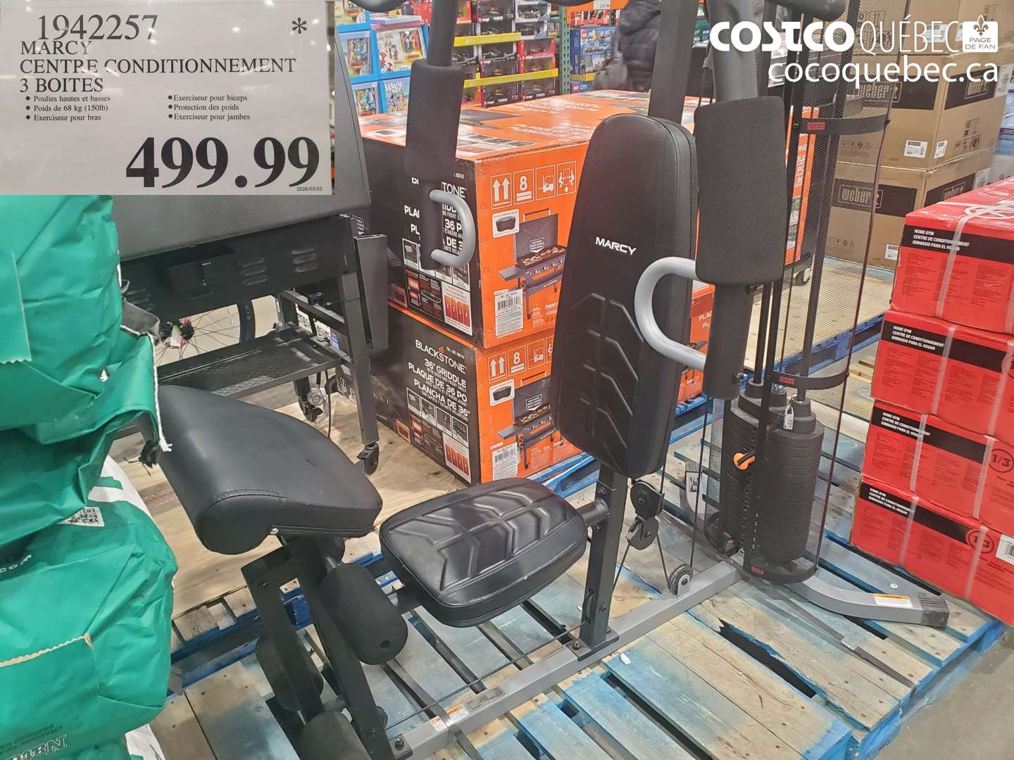 1942257 MARCY CENTRE CONDITIONNEMENT 3 BOITES $499.99