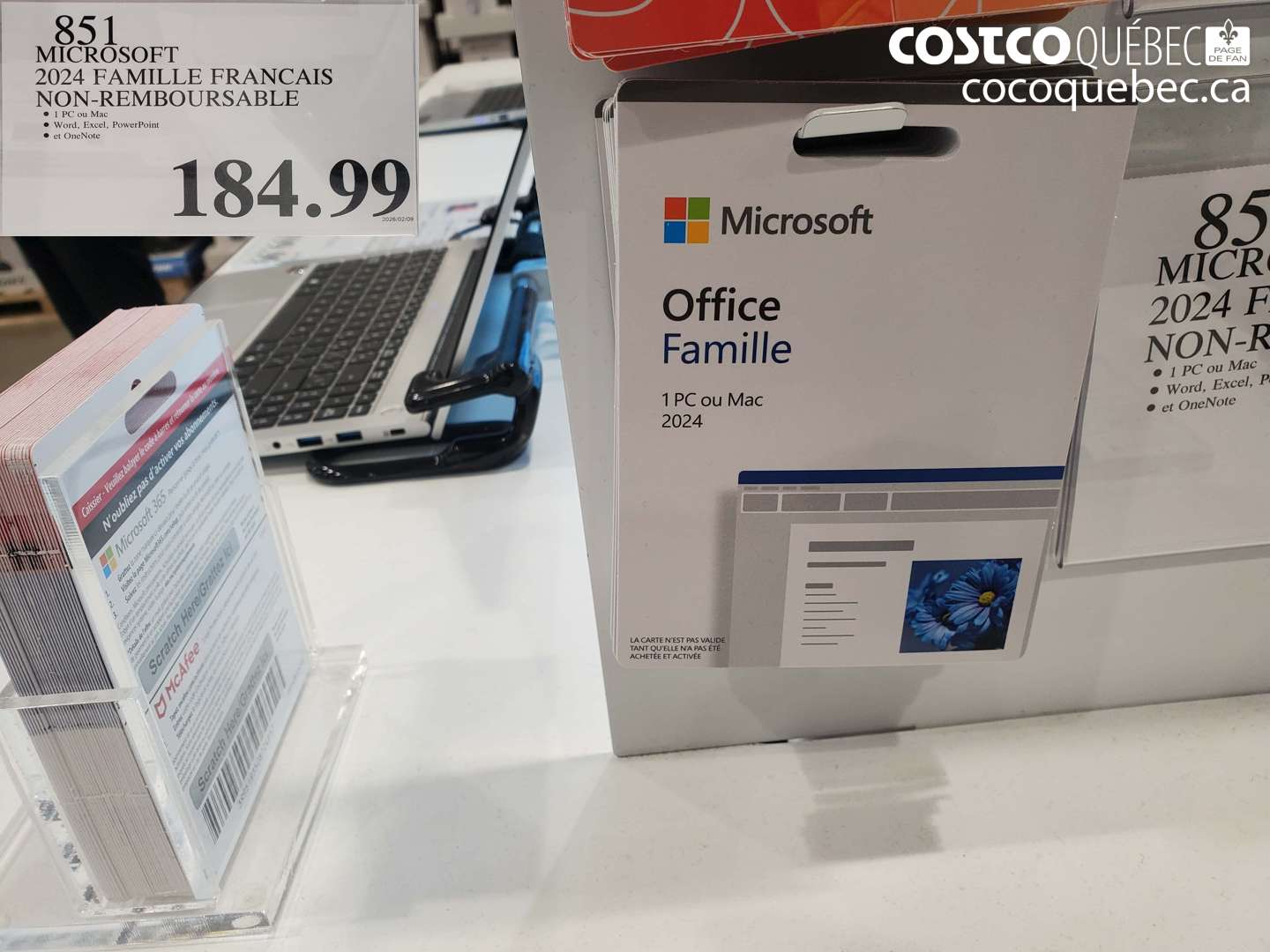 851 MICROSOFT 2024 FAMILLE FRANCAIS NON-REMBOURSABLE $184.99