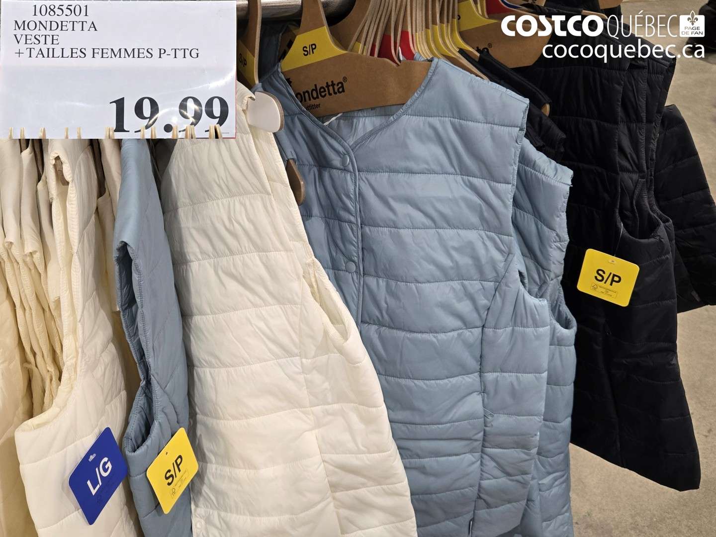 1085501 MONDETTA VESTE + TAILLES FEMMES P-TG $19.99