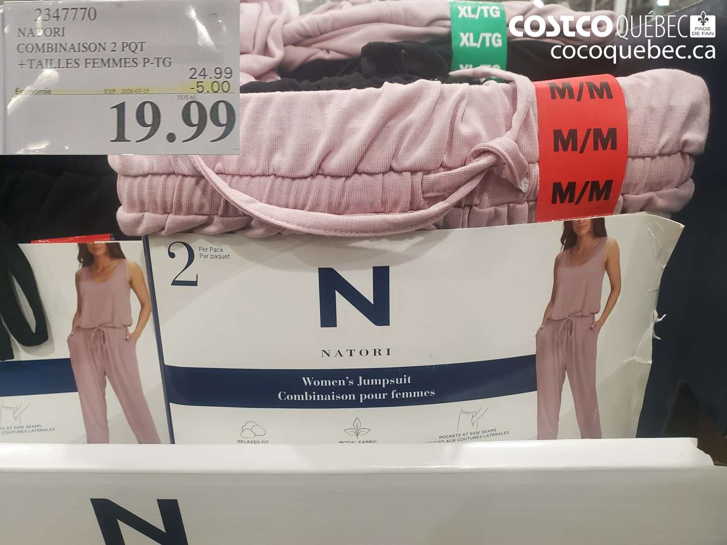 2347770 NATORI COMBINAISON 2 PQT +TAILLES FEMMES P-TG ($5.00 INSTANT SAVINGS EXPIRES ON 2026-03-15) $19.99