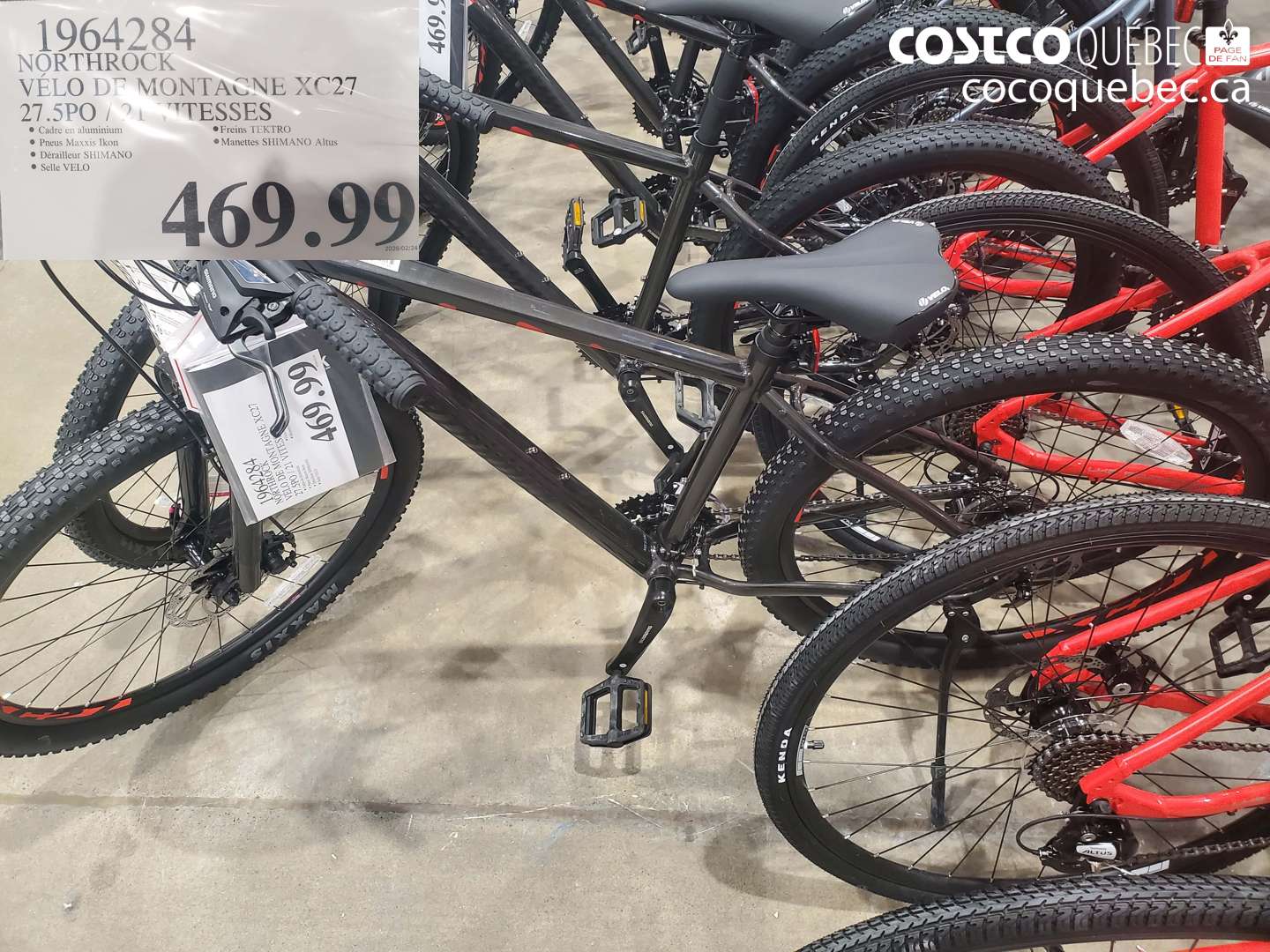 1964284 NORTHROCK VÉLO DE MONTAGNE XC27 27.5PO / 21 VITESSES $469.99