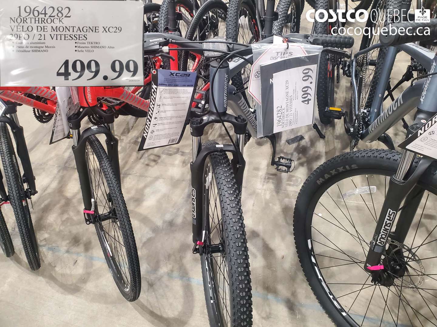 1964282 NORTHROCK VELO DE MONTAGNE XC29 29PO / 21 VITESSES $499.99