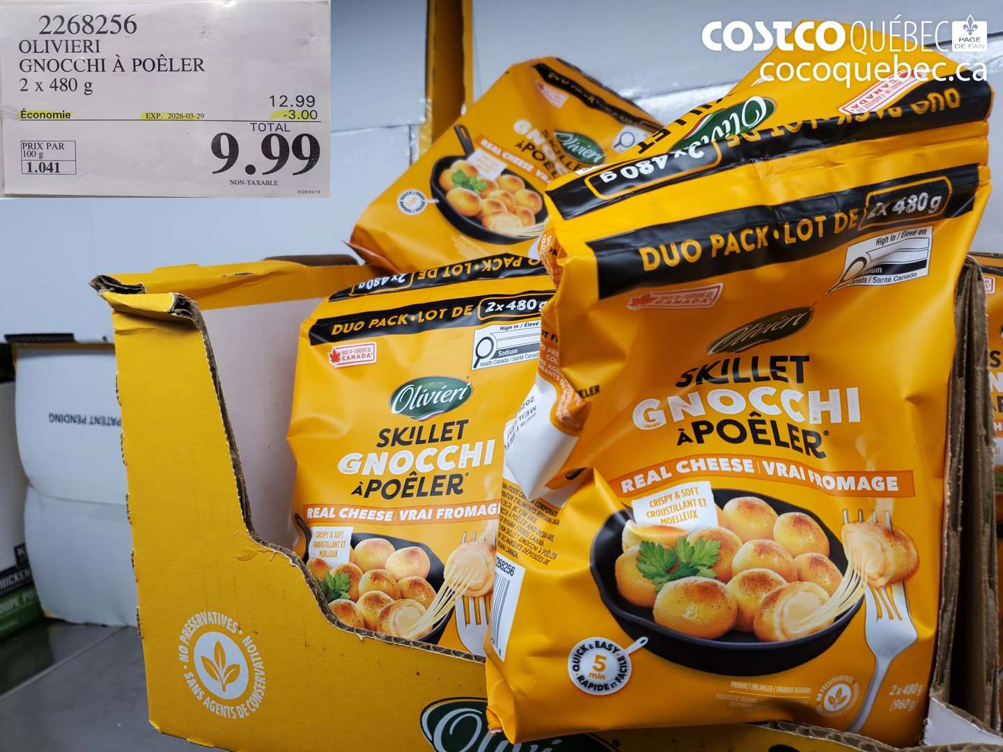 2268256 OLIVIERI GNOCCHI À POÊLER ($3.00 INSTANT SAVINGS EXPIRES ON 2026-03-29) $9.99