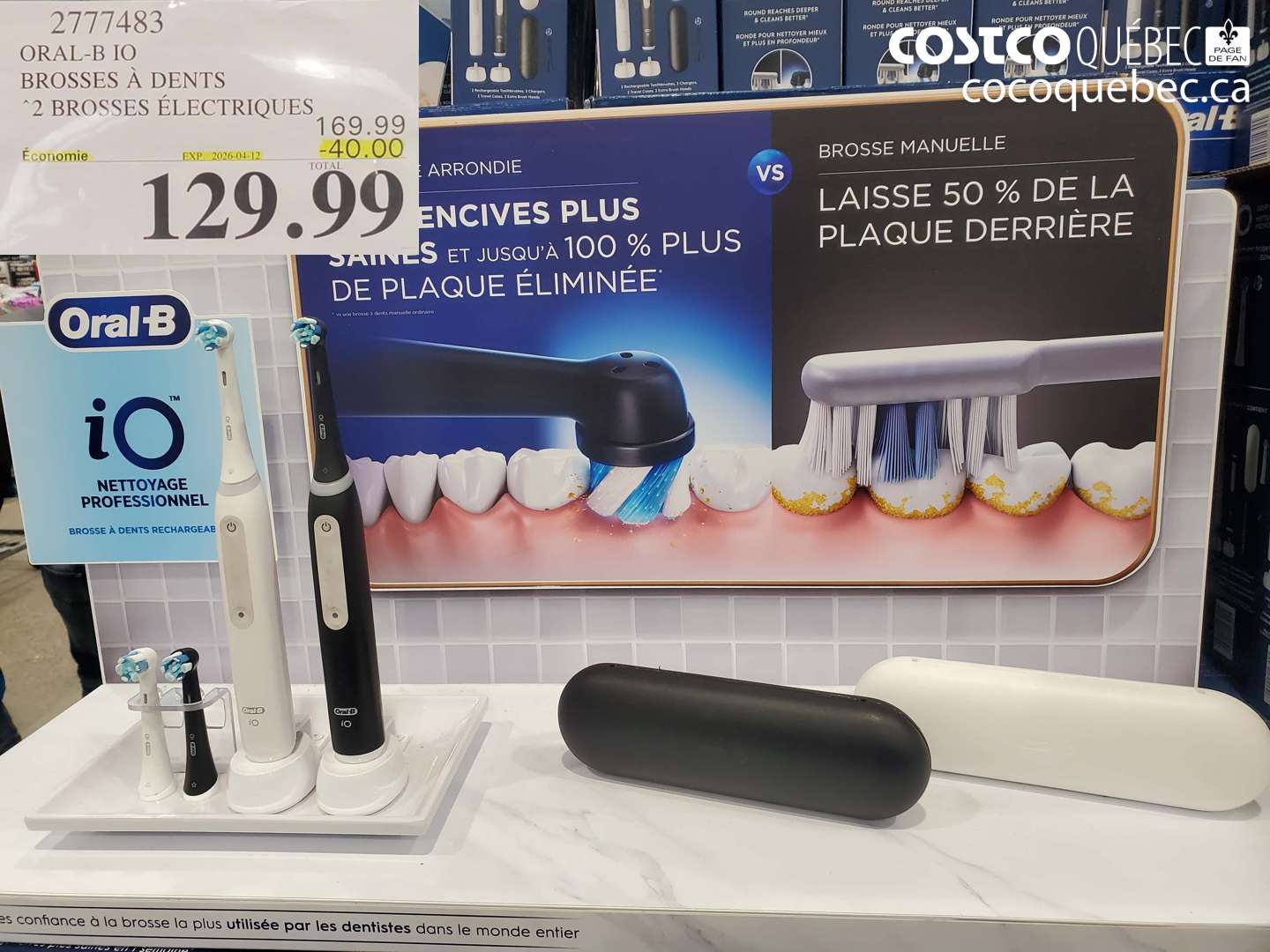 2777483 ORAL-B IO BROSSES A DENTS ($40.00 INSTANT SAVINGS EXPIRES ON 2026-04-12) $129.99