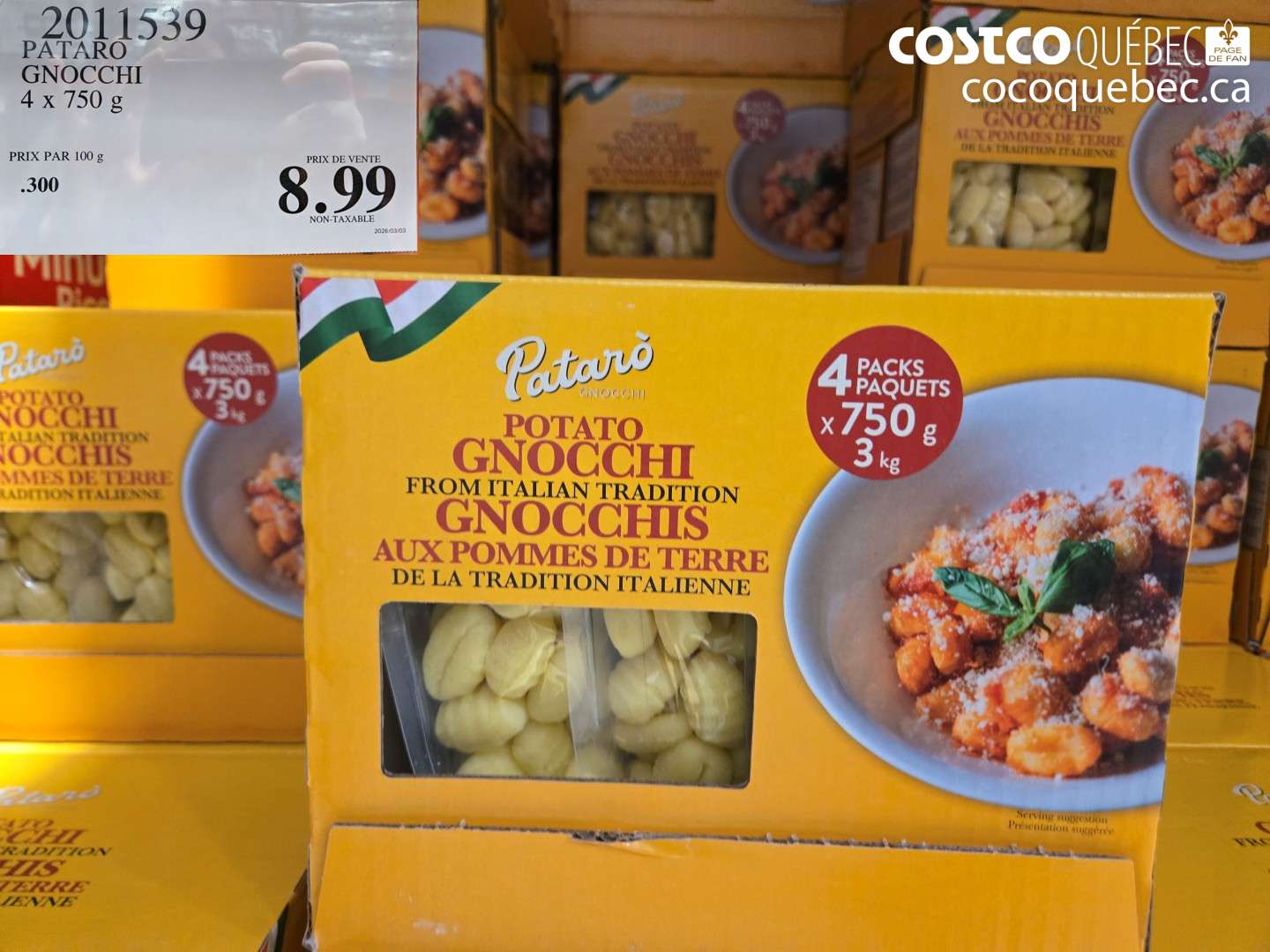 2011539 PATARO GNOCCHI $8.99