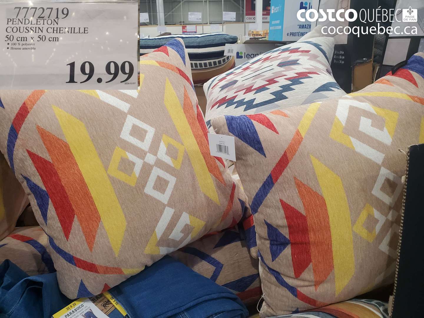 7772719 PENDLETON COUSSIN CHENILLE 50 CM X 50 CM $19.99