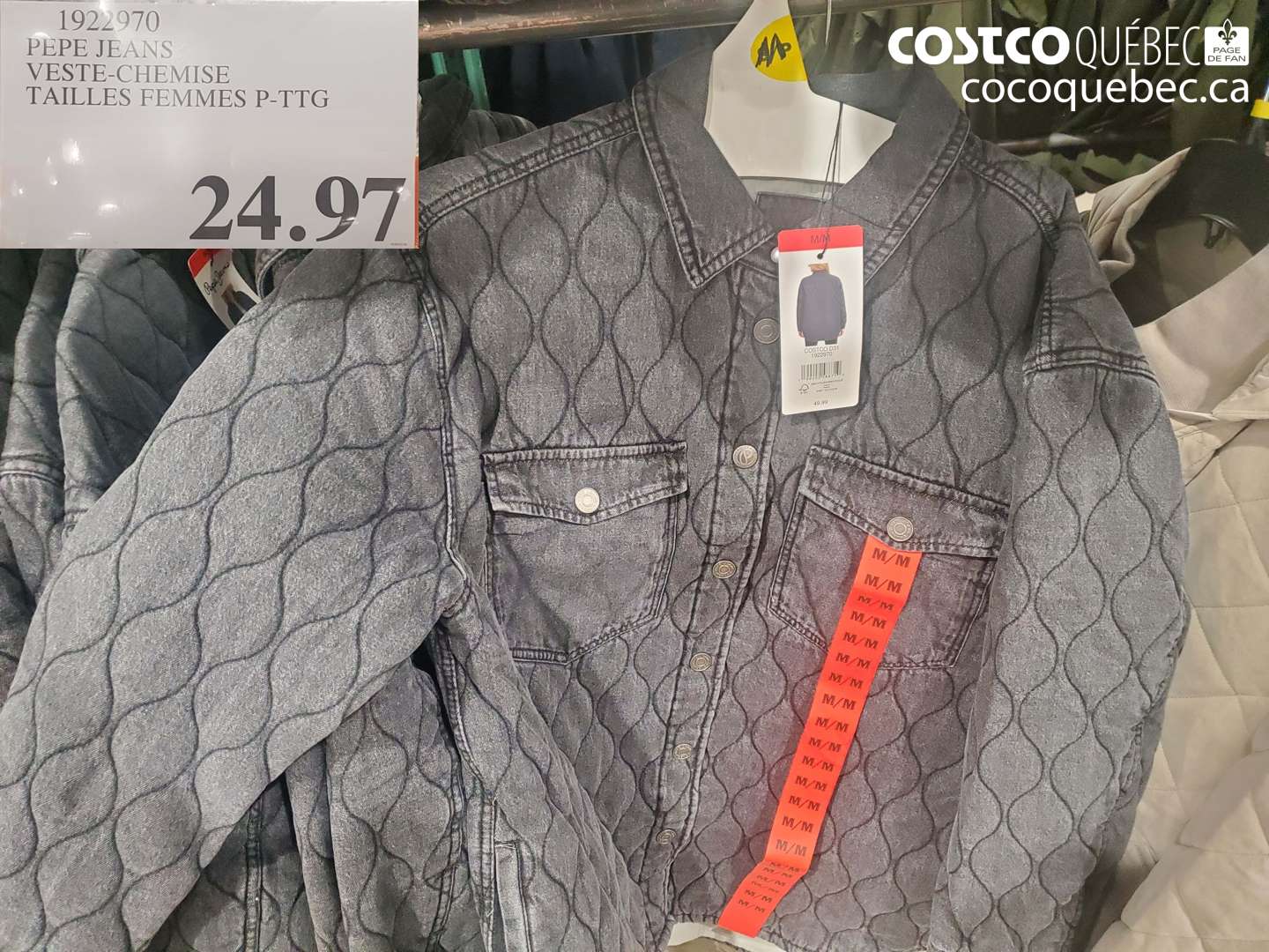 1922970 PEPE JEANS VESTE-CHEMISE TAILLES FEMMES P-TTG $24.97