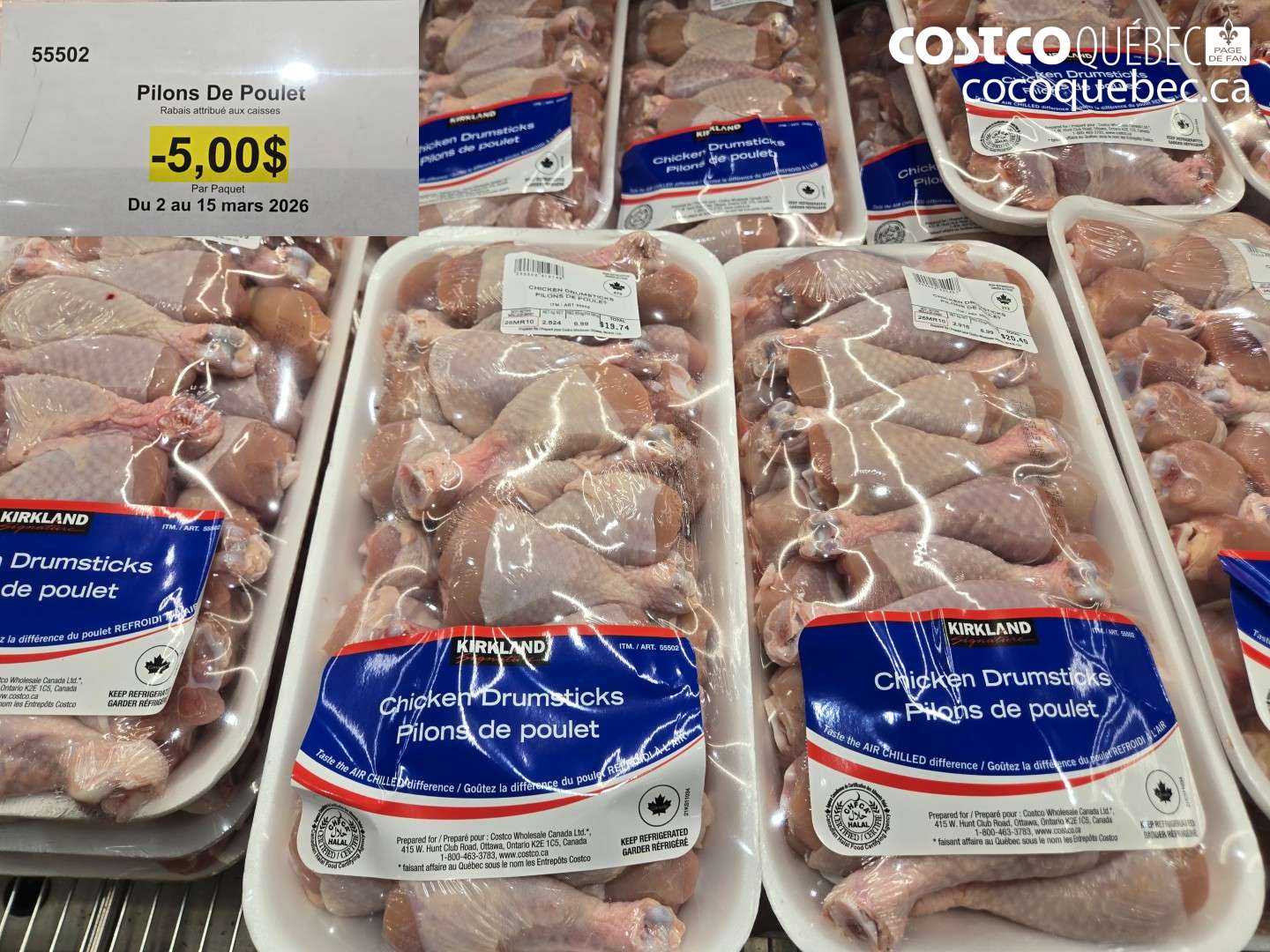 55502 PILONS DE POULET ($5.00 INSTANT SAVINGS EXPIRES ON 2026-03-15)