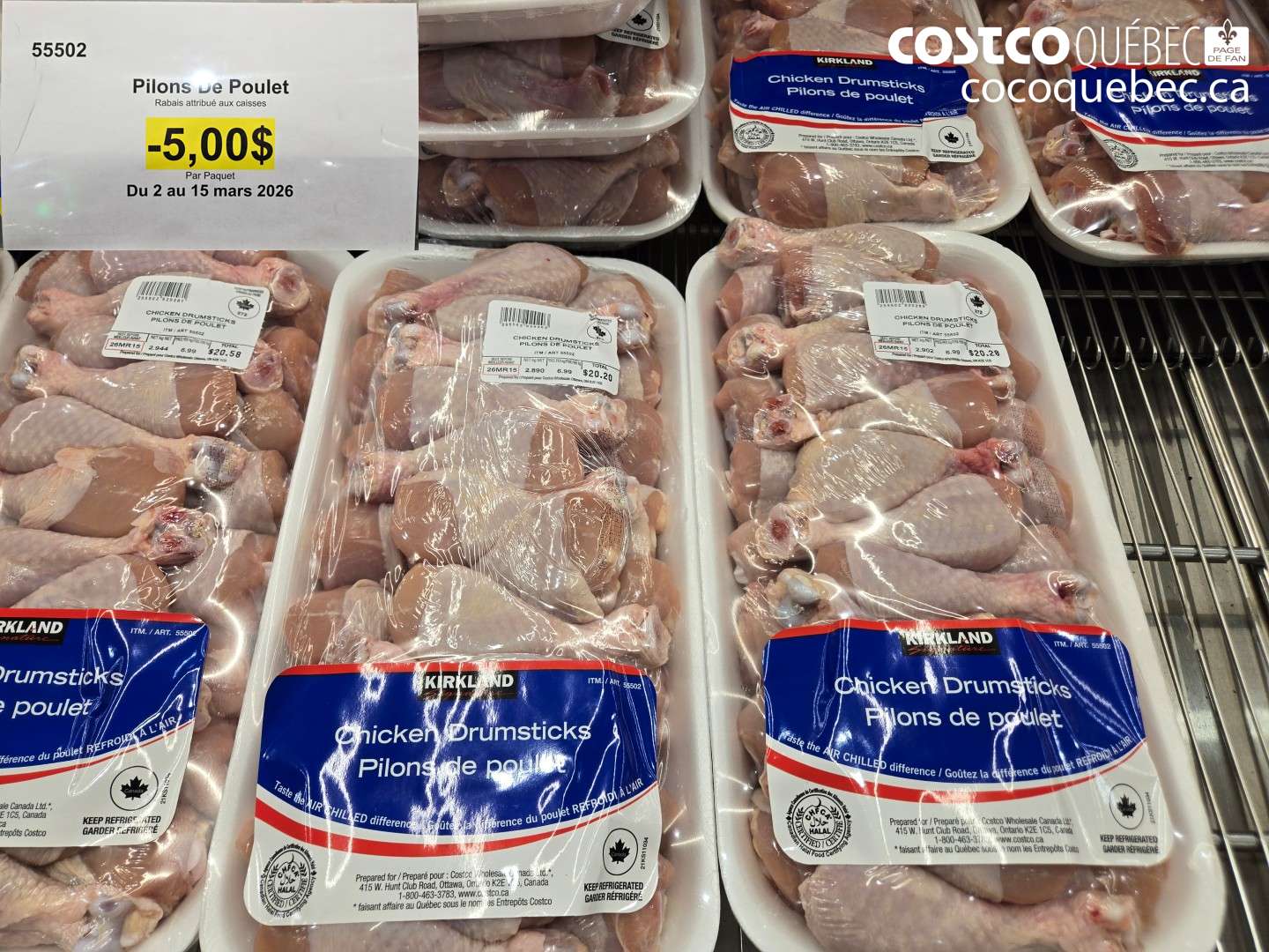 55502 PILONS DE POULET ($5.00 INSTANT SAVINGS EXPIRES ON 2026-03-15)
