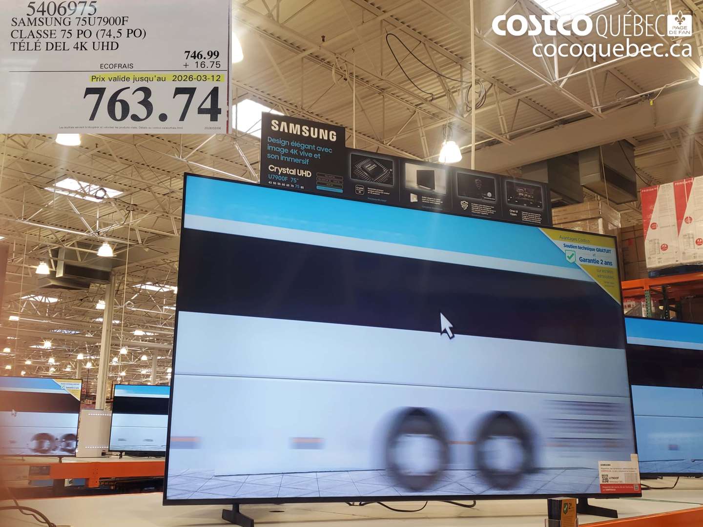 5406975 SAMSUNG 75U7900F (EXPIRES ON 2026-03-12) $763.74