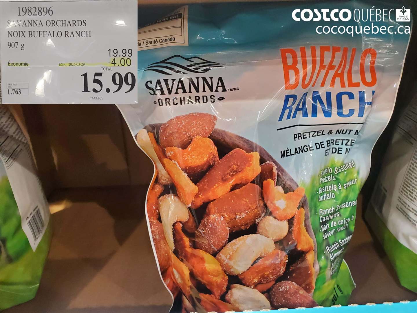 1982896 SAVANNA ORCHARDS NOIX BUFFALO RANCH ($4.00 INSTANT SAVINGS EXPIRES ON 2026-03-29) $15.99