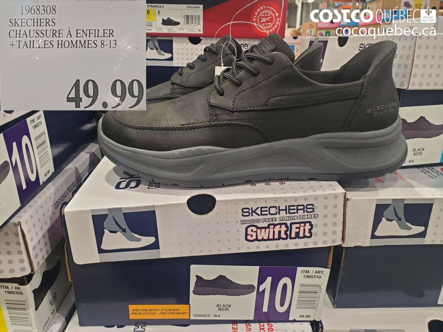 1968308 SKECHERS CHAUSSURE À ENFILER + TAILLES HOMMES 8-13 $49.99