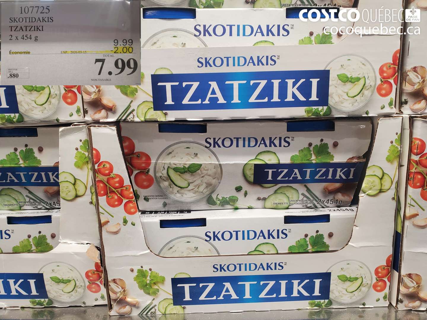 107725 SKOTIDAKIS TZATZIKI ($2.00 INSTANT SAVINGS EXPIRES ON 2026-03-15) $7.99