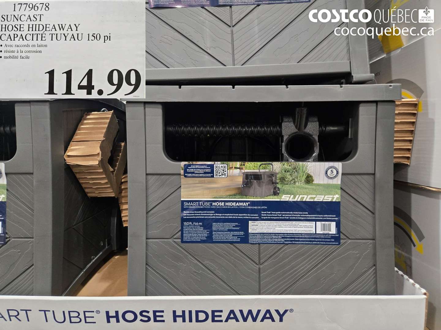 1779678 SUNCAST HOSE HIDEAWAY CAPACITÉ TUYAU 150 PI $114.99