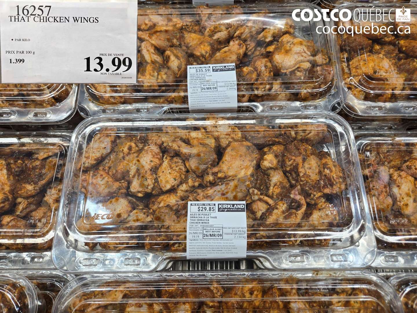 16257 THAI CHICKEN WINGS $13.99