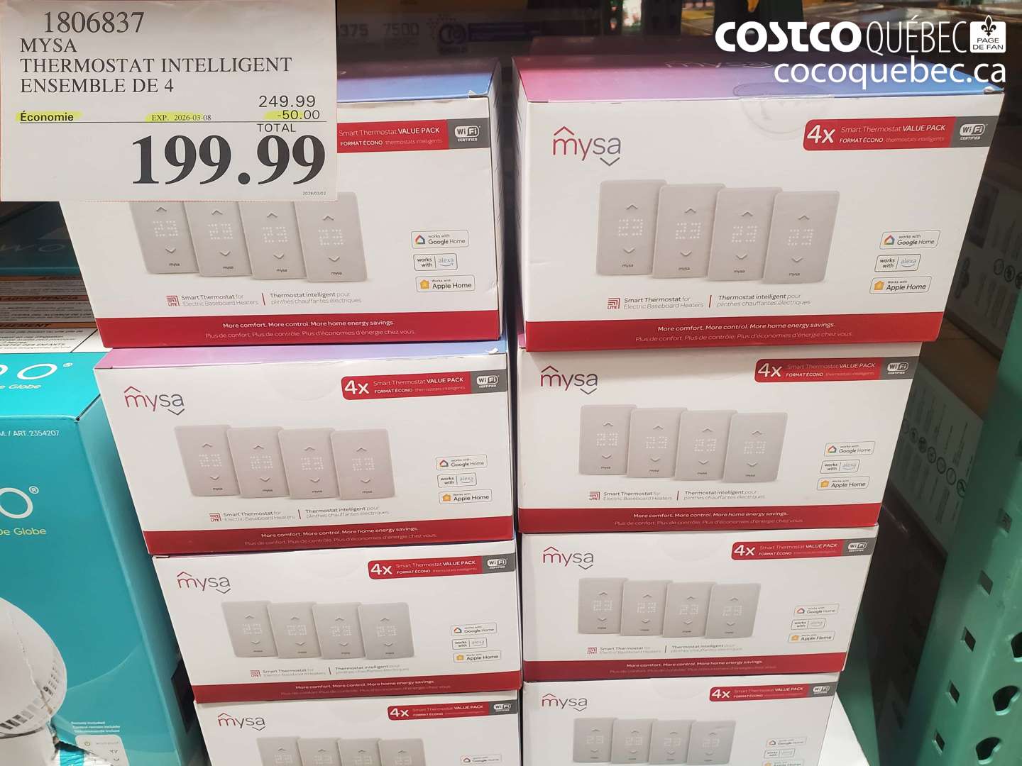 1806837 THERMOSTAT INTELLIGENT ENSEMBLE DE 4 ($50.00 INSTANT SAVINGS EXPIRES ON 2026-03-08) $199.99