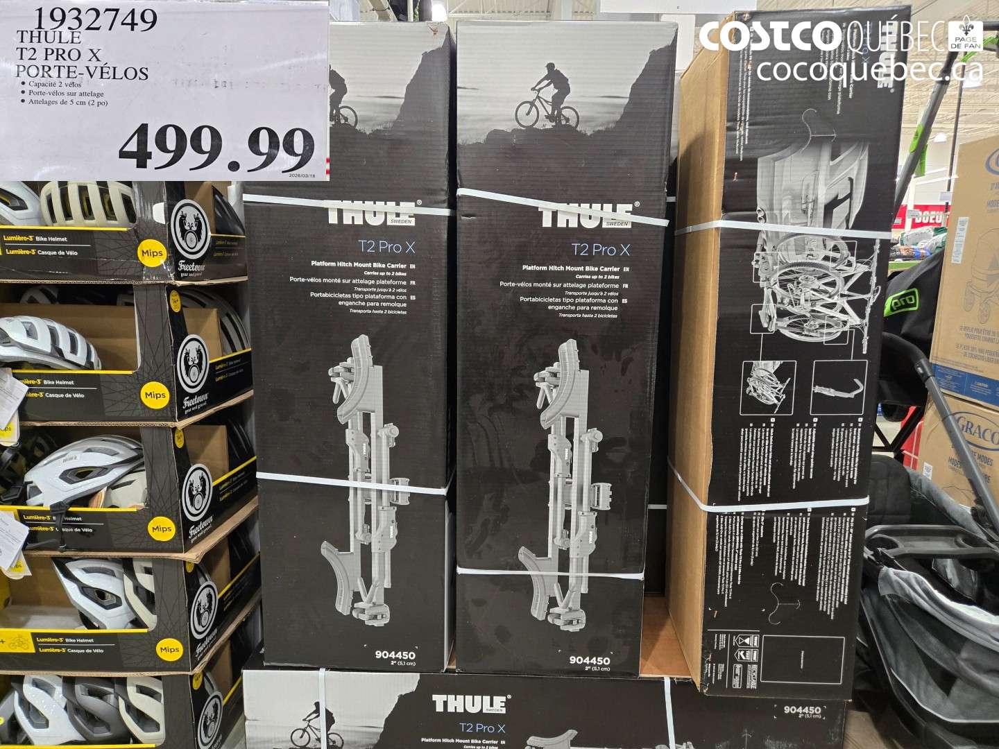 1932749 THULE T2 PRO X PORTE-VÉLOS ($99.00 INSTANT SAVINGS) $499.99