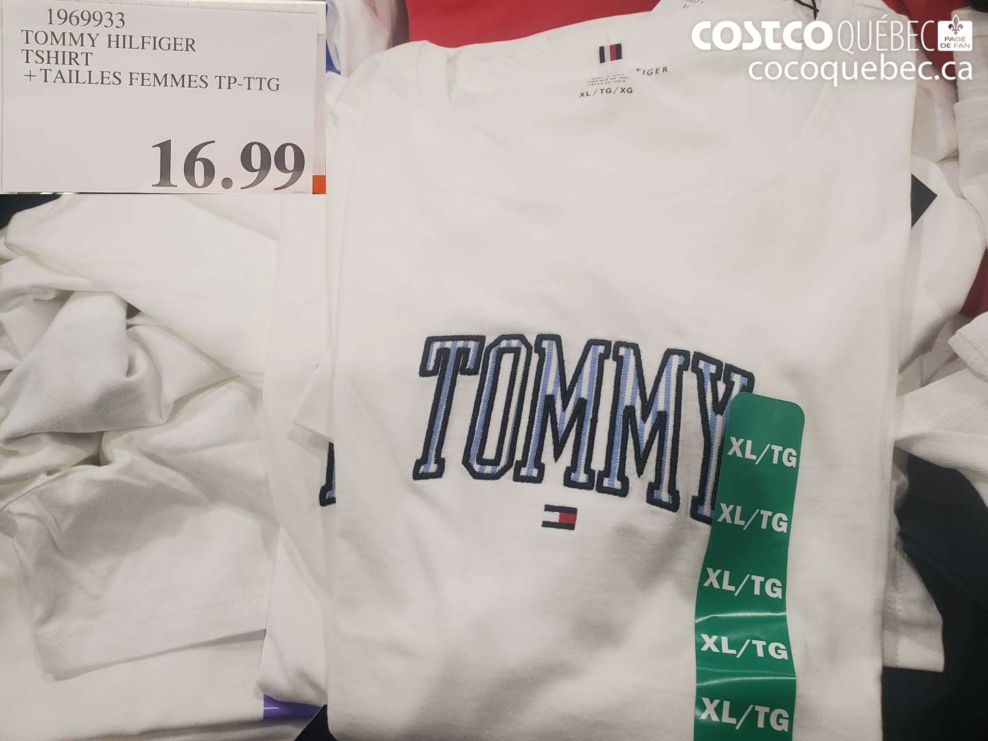 1969933 TOMMY HILFIGER TSHIRT + TAILLES FEMMES TP-TTG $16.99