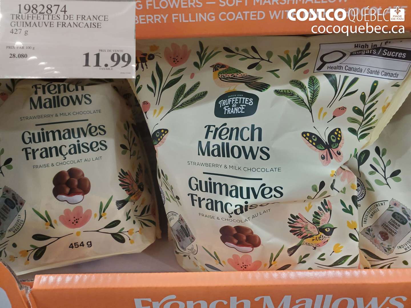 1982874 TRUFFETTES DE FRANCE GUIMAUVE FRANCAISE 427 G $11.99