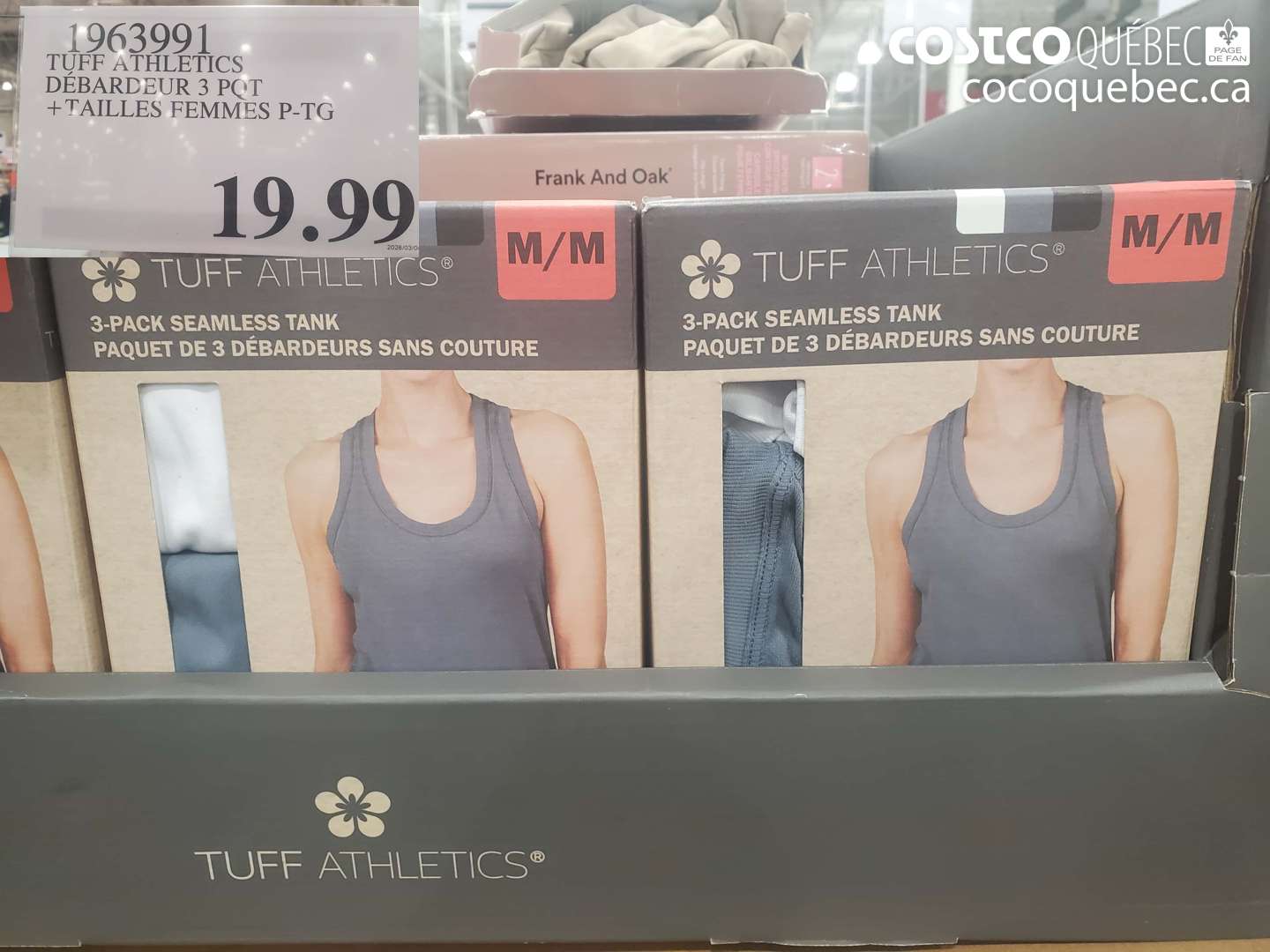 1963991 TUFF ATHLETICS DÉBARDEUR 3 PQT + TAILLES FEMMES P-TG $19.99