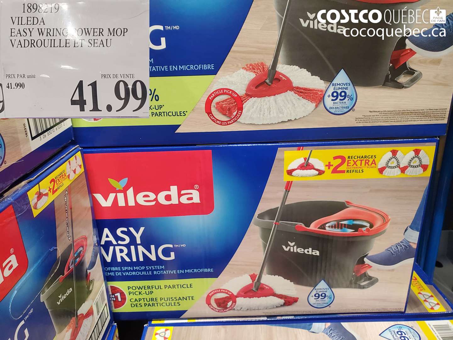 1898219 VILED A EASY WRING COWER MOP VADROUILLE ET SEAU $41.99