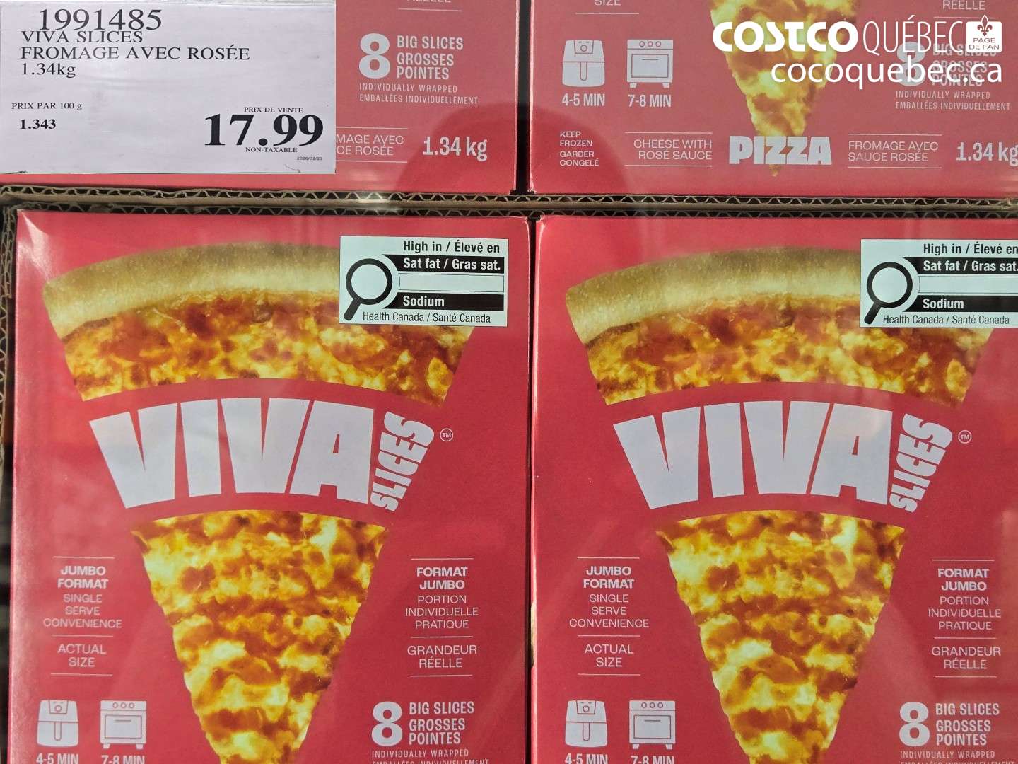 1991485 VIVA SLICES FROMAGE AVEC ROSÉ $17.99