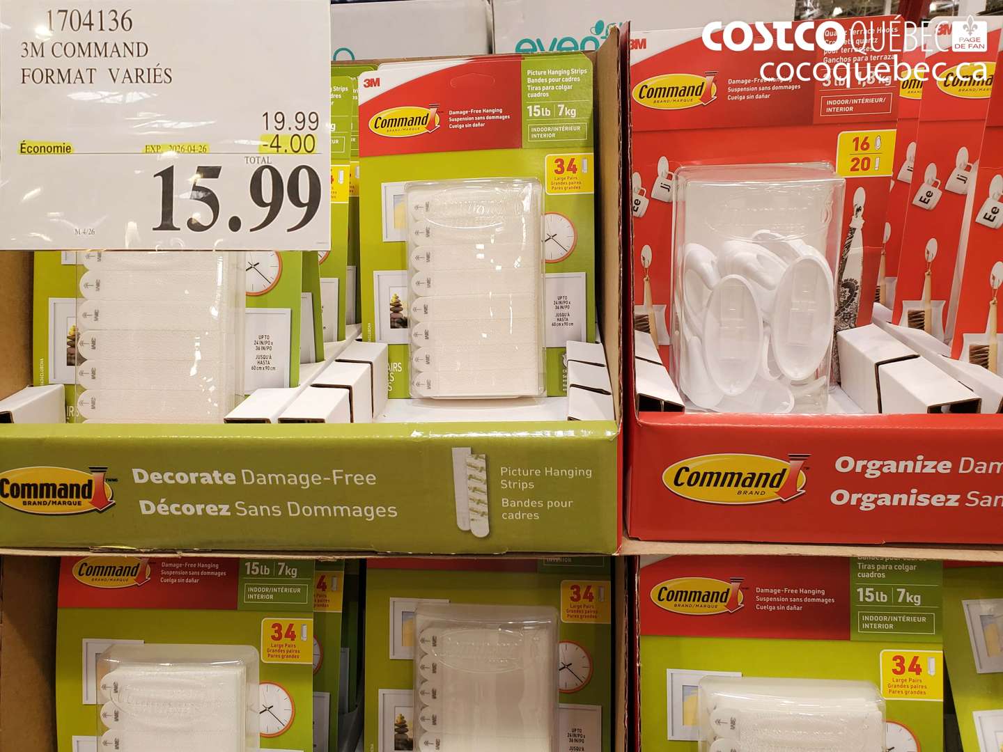 1704136 3M COMMAND FORMAT VARIES ($4.00 INSTANT SAVINGS EXPIRES ON 2026-04-26) $15.99