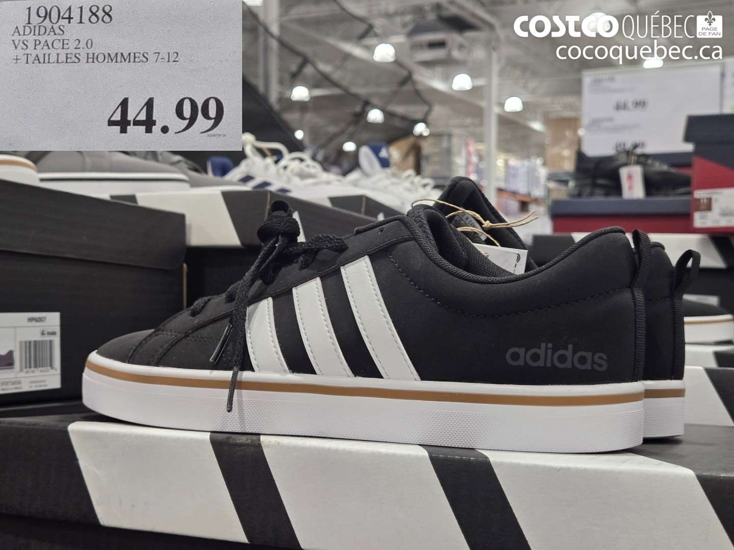 1904188 ADIDAS VS PACE 2.0 + TAILLES HOMMES 7-12 $44.99