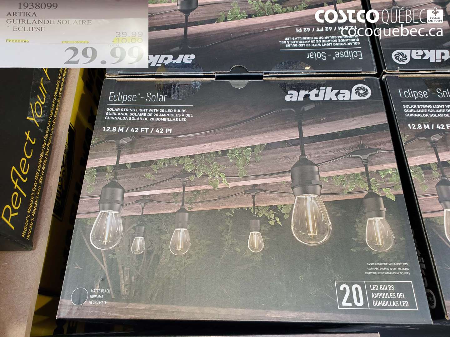 1938099 ARTIKA GUIRLANDE SOLAIRE ECLIPSE ($10.00 INSTANT SAVINGS EXPIRES ON 2026-05-10) $29.99