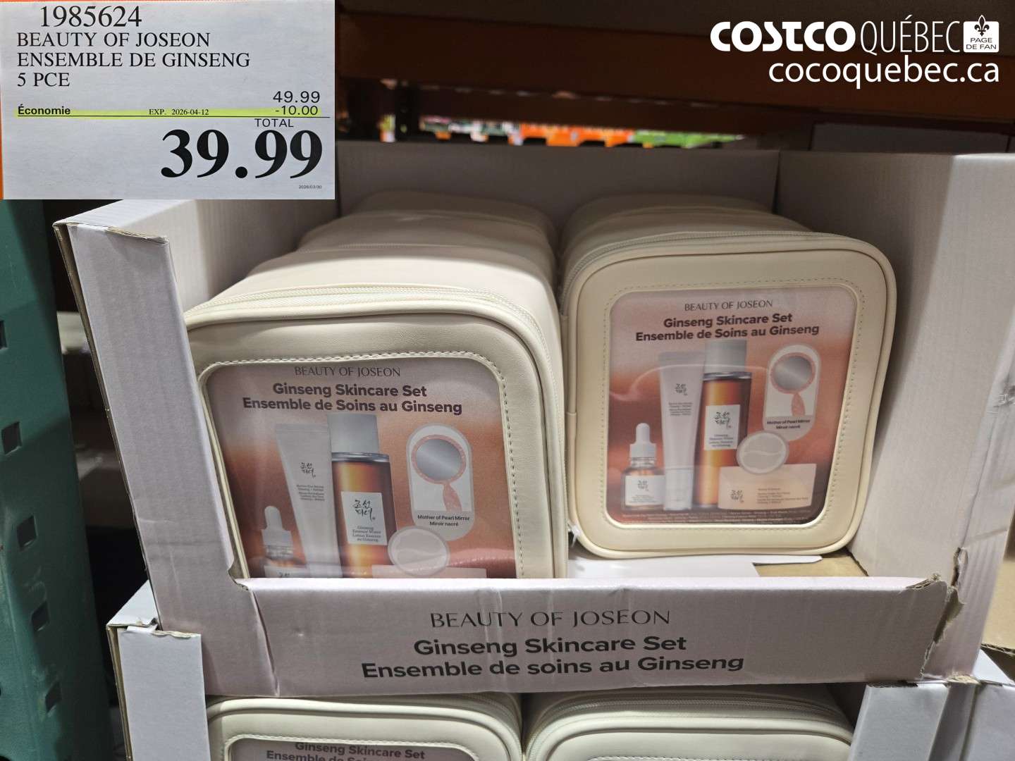 1985624 BEAUTY OF JOSEON ENSEMBLE DE GINSENG 5 PCE ($10.00 INSTANT SAVINGS EXPIRES ON 2026-04-12) $39.99