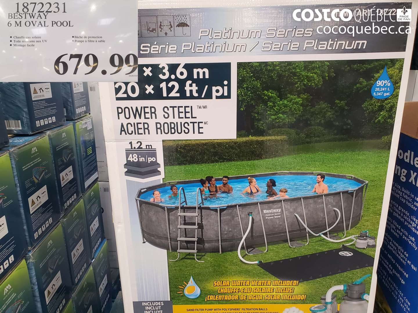 1872231 BESTWAY 6 M OVAL POOL $679.99