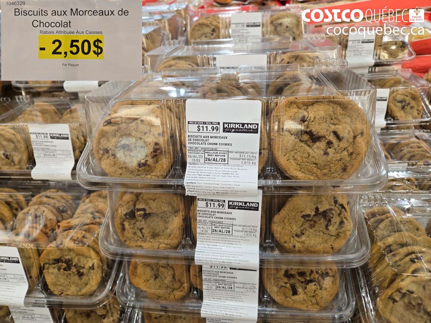 1046329 BISCUITS AUX MORCEAUX DE CHOCOLAT ($2.50 INSTANT SAVINGS)