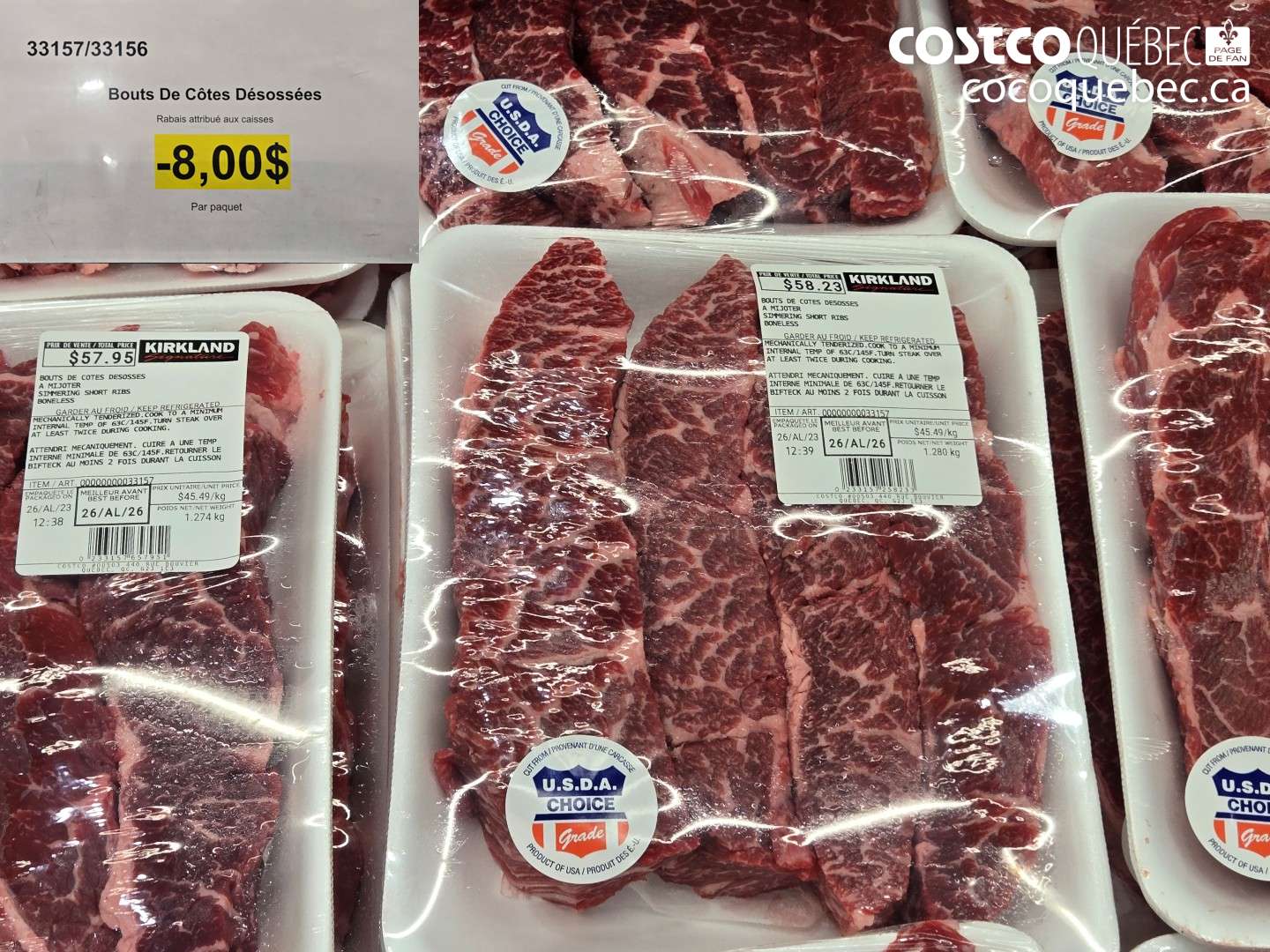 33157 BOUTS DE CÔTES DÉOSSÉES ($8.00 INSTANT SAVINGS)