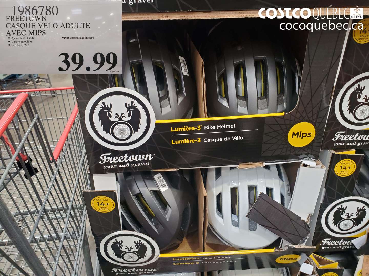 1986780 CASQUE VELO ADULTE AVEC MIPS $39.99