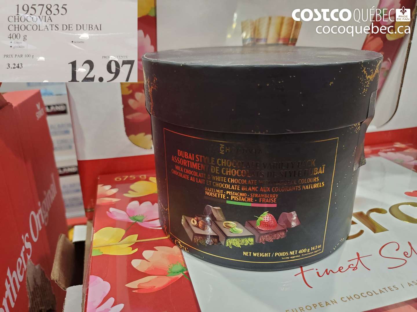 1957835 CHOCOLATS DE DUBAI $12.97