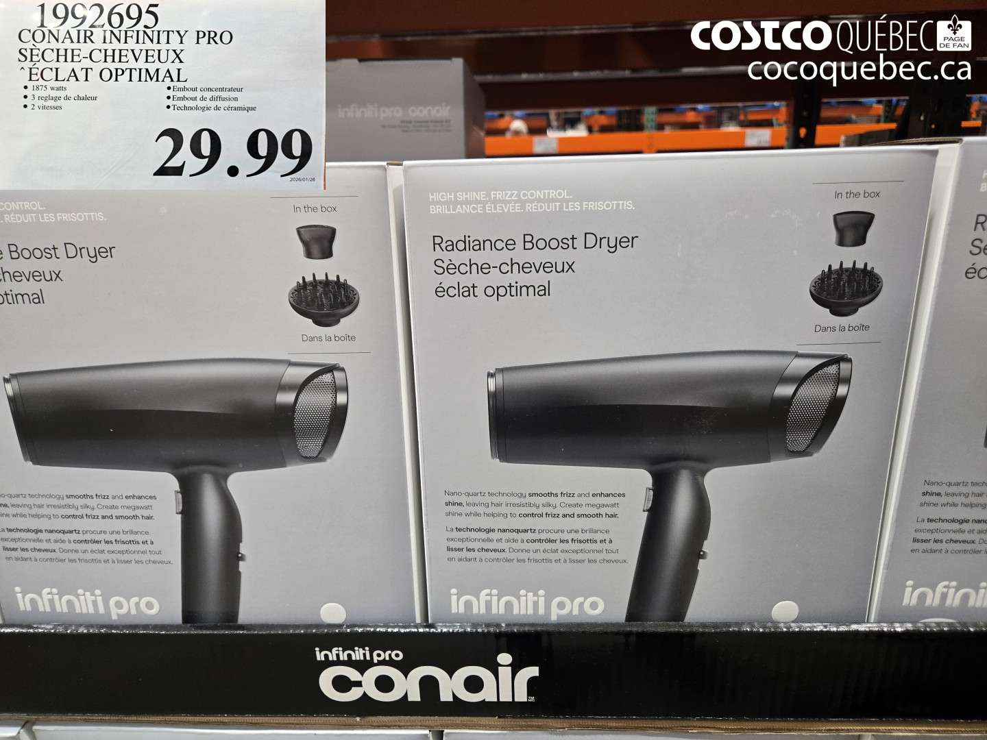 192695 CONAIR INFINITY PRO SÈCHE-CHEVEUX $29.99