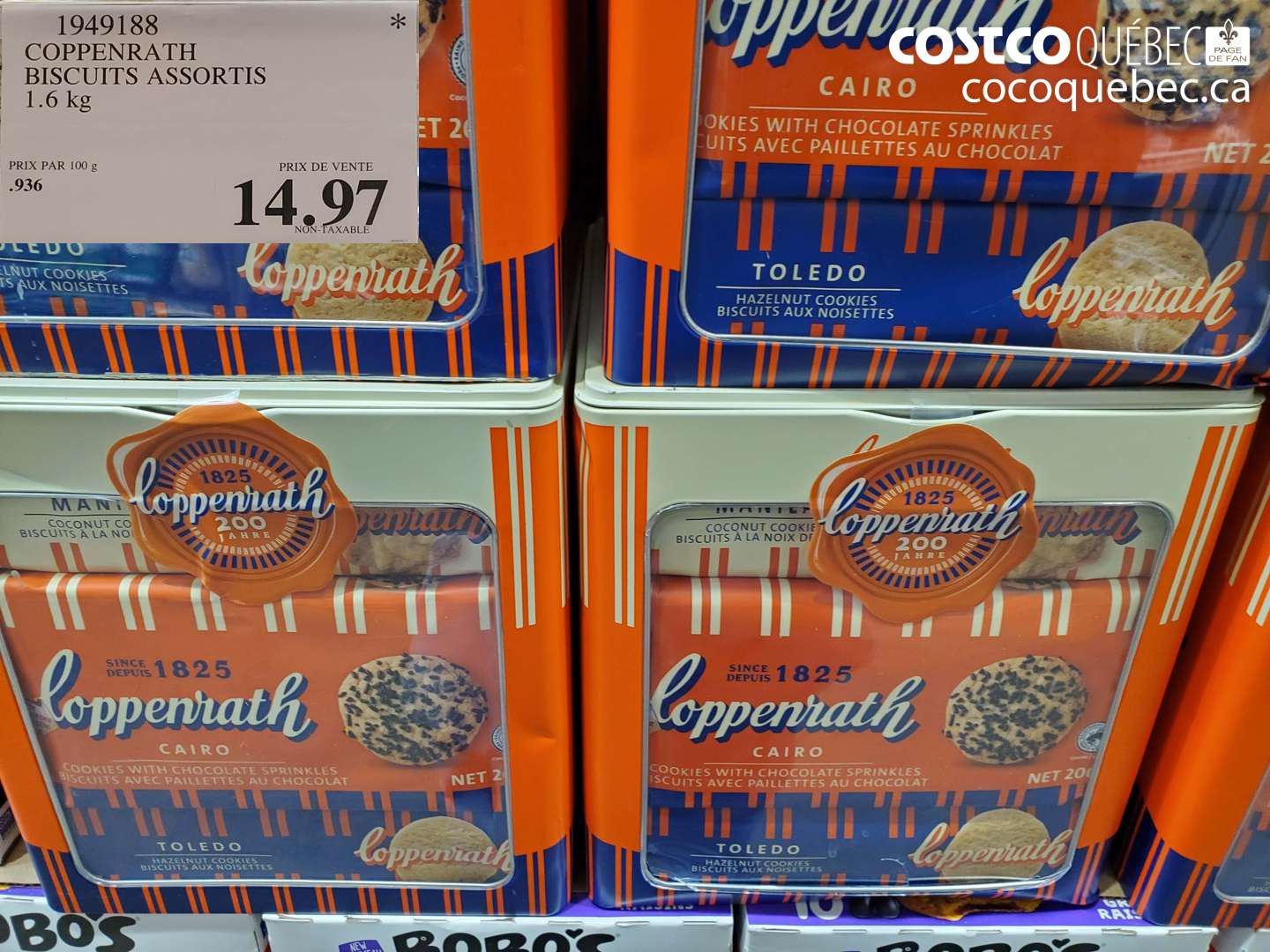 1949188 COPPENRATH BISCUITS ASSORTIS 1.6 KG $14.97