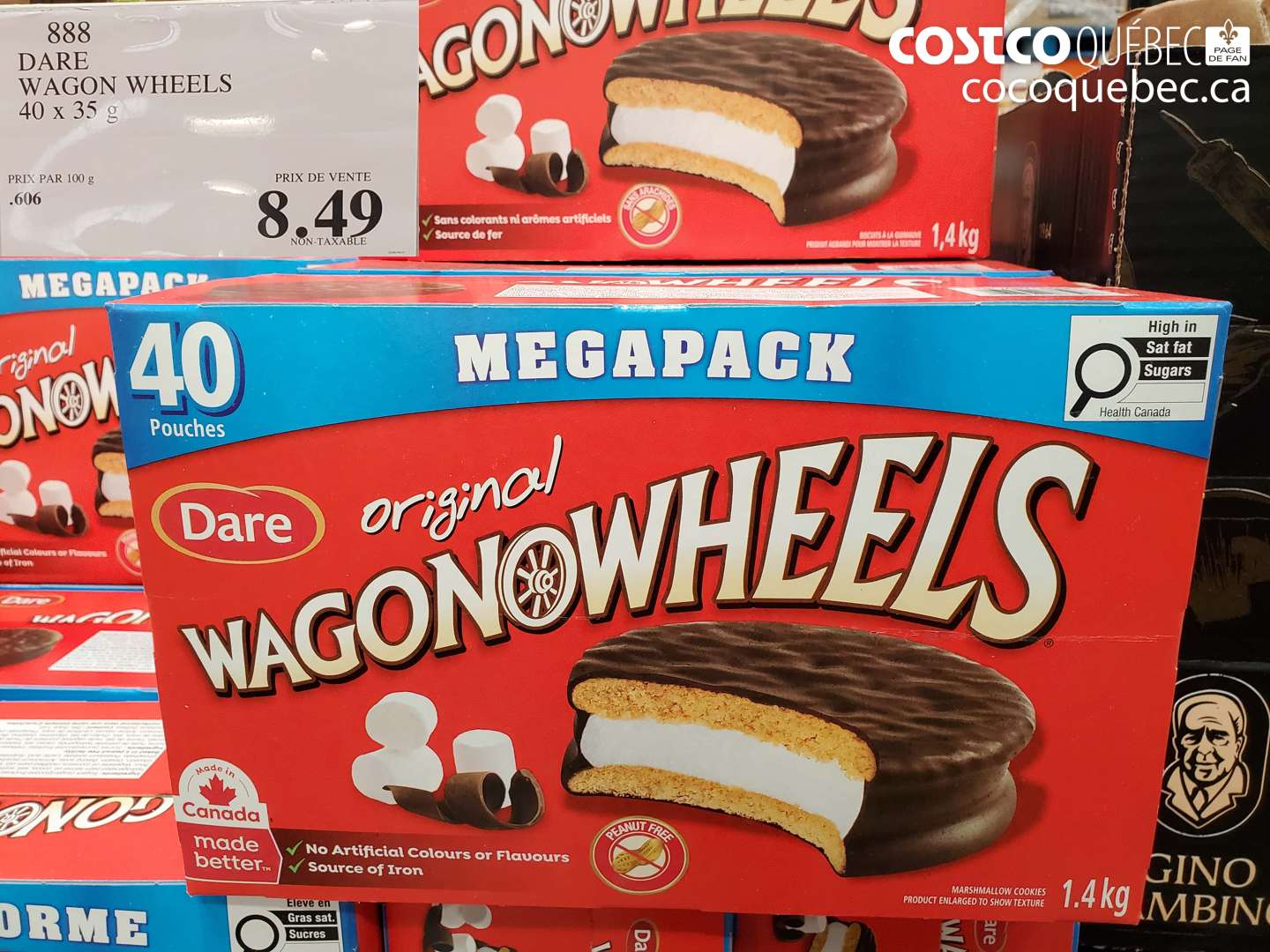 888 DARE WAGON WHEELS 40 X 35 G $8.49