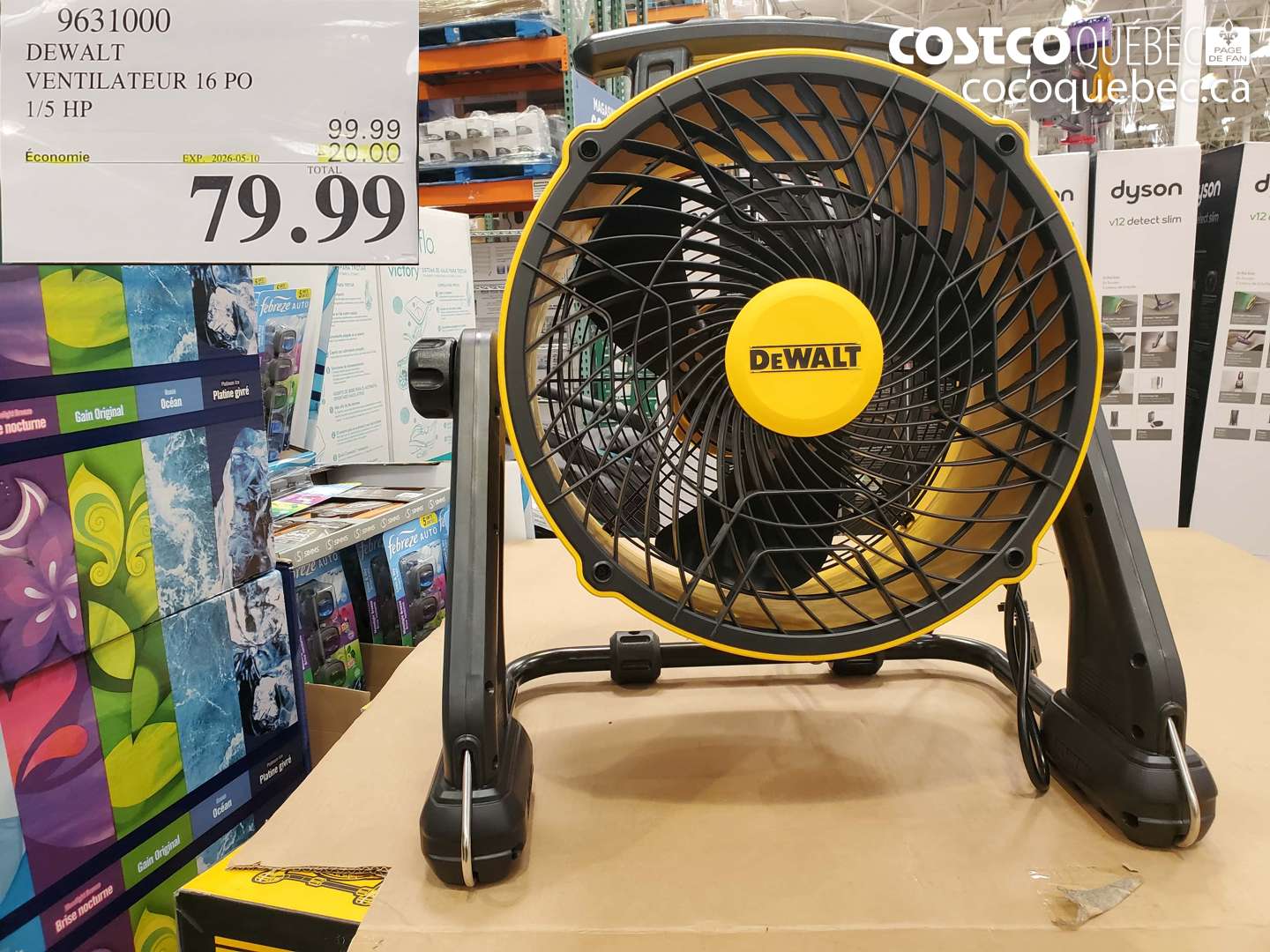 9631000 DEWALT VENTILATEUR 16 PO 1/5 HP ($20.00 INSTANT SAVINGS EXPIRES ON 2026-05-10) $79.99