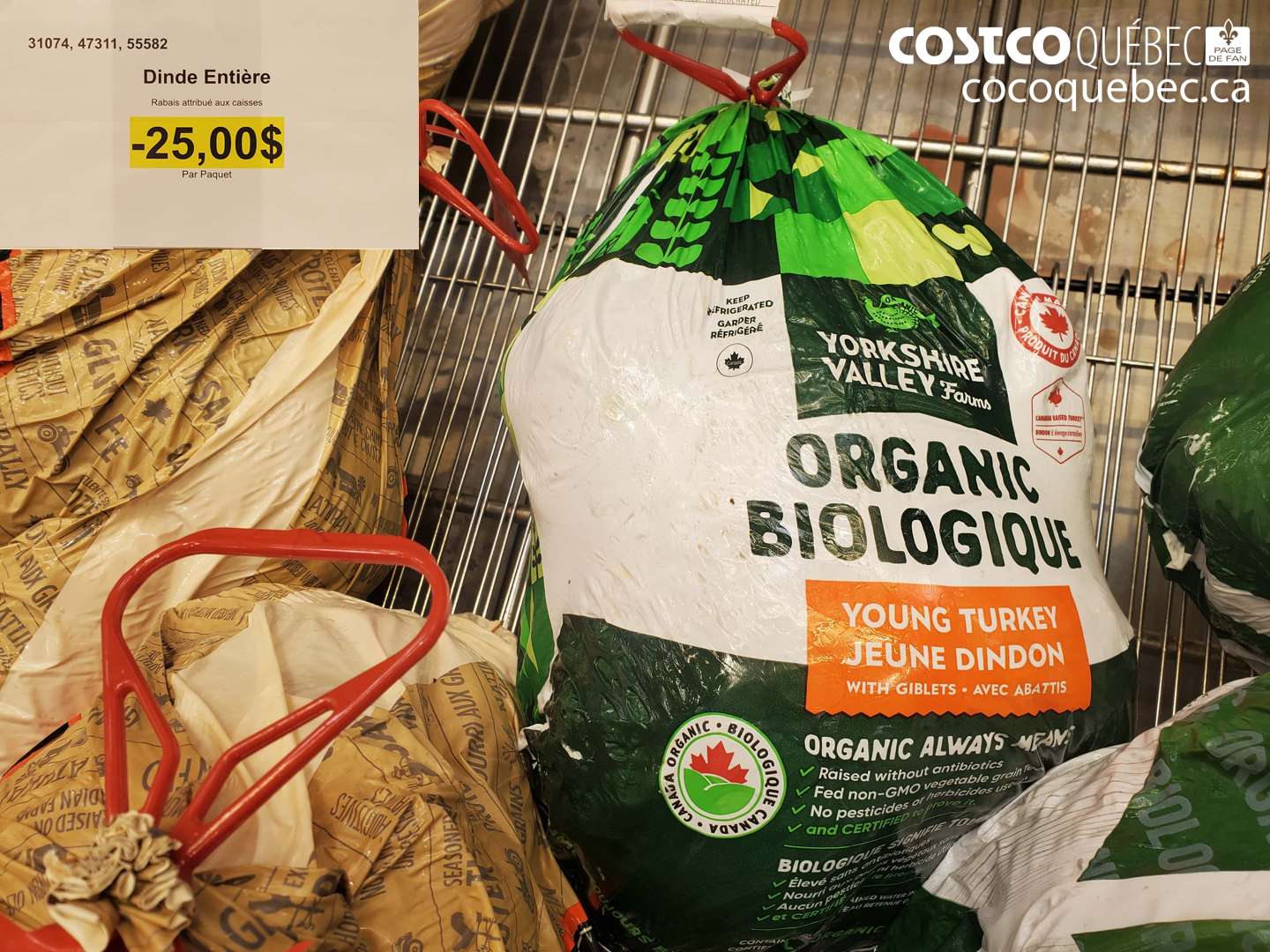 31074 DINDE ENTIÈRE ($25.00 INSTANT SAVINGS)
